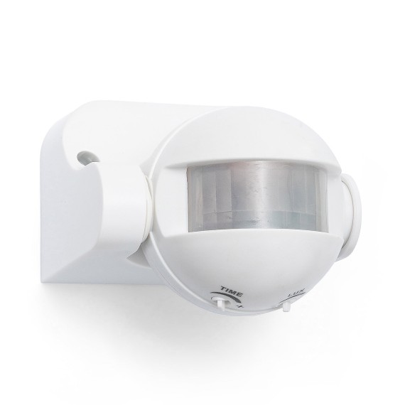 Détecteur de mouvement compact IP44. Blanc.