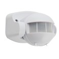 Détecteur de mouvement compact IP44. Blanc.