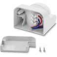Détecteur de mouvement compact IP44. Blanc.