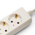 Standard Schuko 5x16A power strip, 1m long cable, H05VV-F3G1.0MM2, CE