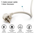Standard Schuko 3x16A power strip, with switch, 1m long cable, H05VV-F3G1.0MM2, CE