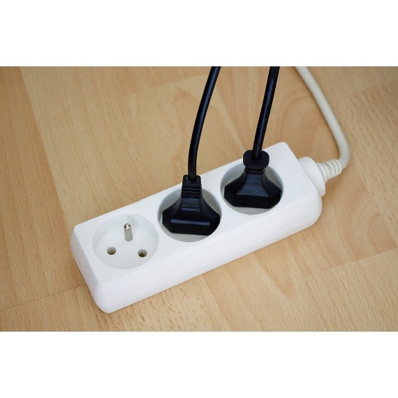 French power strip 5x16A, 1m long cable,...