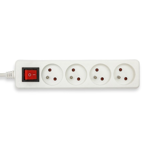 French power strip 4x16A, with switch, 1m long...