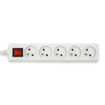 Multipresa francese 5x16A, con interruttore, cavo lungo...