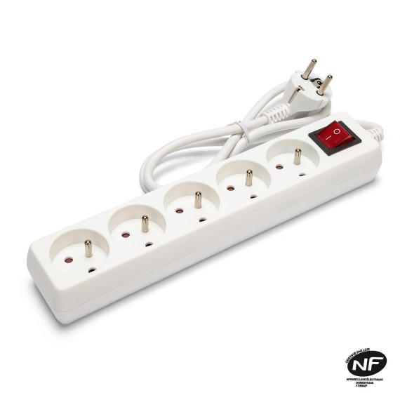 Französische Steckdosenleiste 5x16A, mit...
