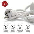 French power strip with 3 2P+T outlets and 2 USB ports. 1.5m cable.