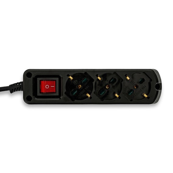 Multiprise Schuko 3 prises + 10/16 A avec...