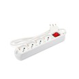 Multiprise avec interrupteur lumineux, 4 prises double usage 16 A, câble de 1,5 m