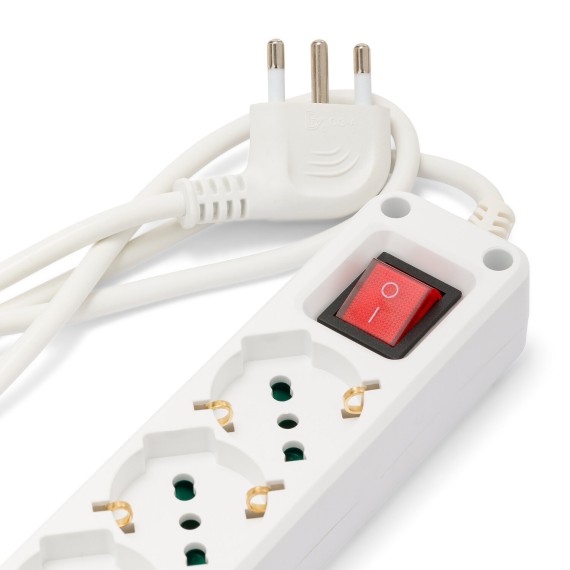 Multiprise avec interrupteur lumineux, 4 prises...