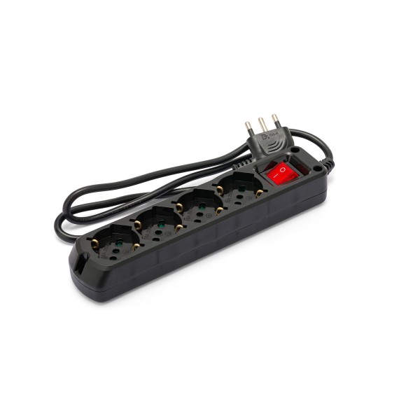4-way multipurpose Schuko power strip + 10/16A...