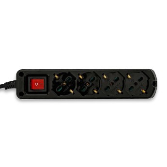 4-way multipurpose Schuko power strip + 10/16A with... 2