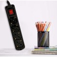 4-way multipurpose Schuko power strip + 10/16A with switch, 1m cable and 16A plug