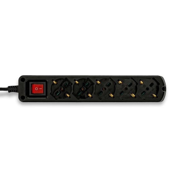 5-way multipurpose Schuko power strip + 10/16A...