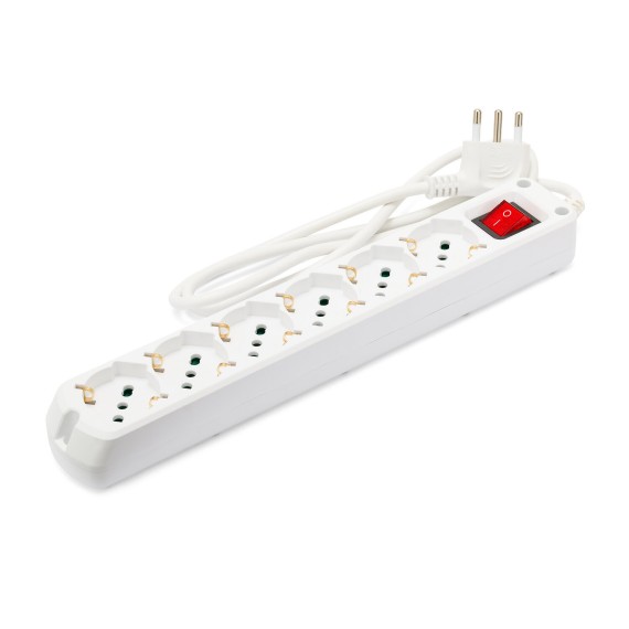 Multiprise avec interrupteur lumineux, 6 prises...