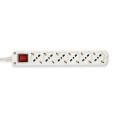Multiprise avec interrupteur lumineux, 6 prises Schuko 10/16 A à double usage, câble de 1,5 m