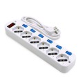6-Way 10/16A Schuko Power Strip