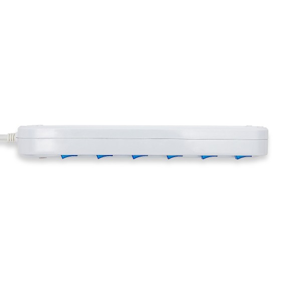 6-Way 10/16A Schuko Power Strip