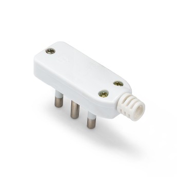 Square Plug, 90°, 2P+T, 16 A, Space Saving 2
