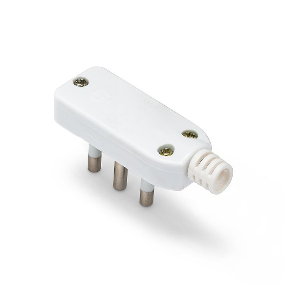 Square Plug, 90°, 2P+T, 16 A, Space Saving