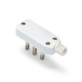 Square Plug, 90°, 2P+T, 16 A, Space Saving