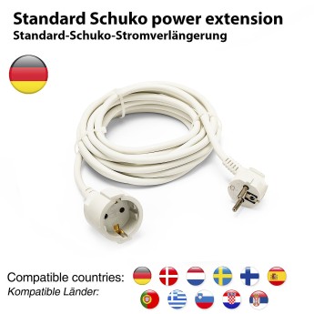 Schuko Standard Electrical Extension Cord, 10 Meters,... 2