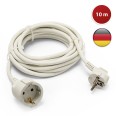Rallonge électrique standard Schuko, 10 mètres, 16 A, H05VV-F3G1.5MM2, GS