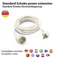 Schuko Standard Electrical Extension Cord, 3 Meters, 16A, H05VV-F3G1.5MM2, GS
