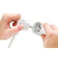 Französisches Standard-Verlängerungskabel, 10 Meter, 16 A, H05VV-F3G1.5MM2, NF, CE