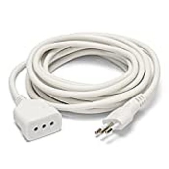 3m extension cord: 10A plug and socket, white - 3G0.75...