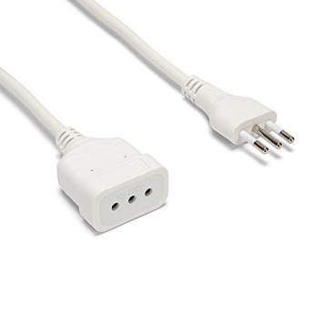 3m extension cord: 10A plug and socket, white - 3G0.75... 2