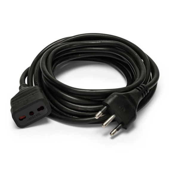 5 m Verlängerungskabel, 16-A-Stecker und...