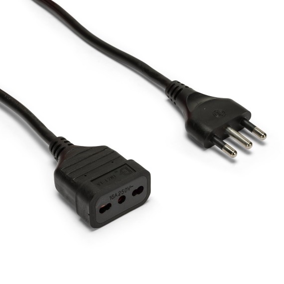 5 m Verlängerungskabel, 16-A-Stecker und...