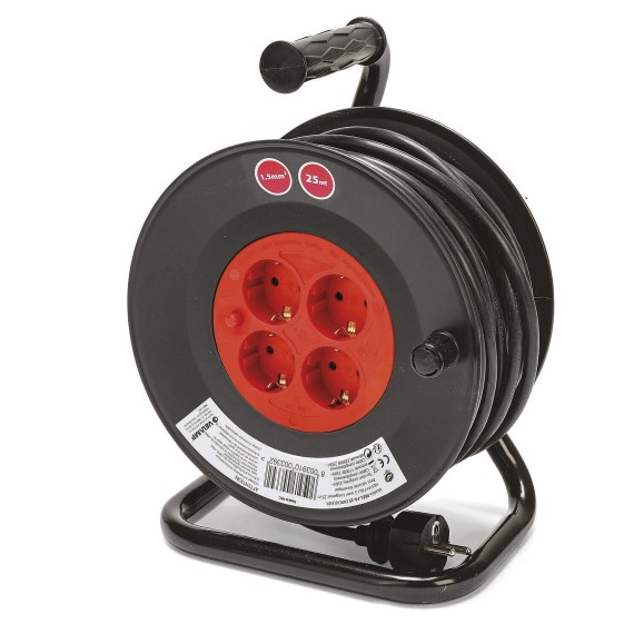 DIY Cable Reel 4 Standard Schuko Sockets,...