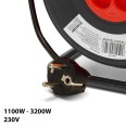Avvolgitore elettrico bricolage, 4 prese e spina francesi, H05VV-F3G1.5MM2, 15M , NF,CE