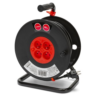 DIY Electric Cable Winder, 4 French Sockets and Plug,...