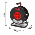 Avvolgitore elettrico bricolage, 4 prese e spina francesi, H05VV-F3G1.5MM2, 40M , NF,CE
