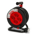 Carrete de cable para bricolaje, 4 conectores, cable H05VV-F3G1.5MM2, 15 m, CE