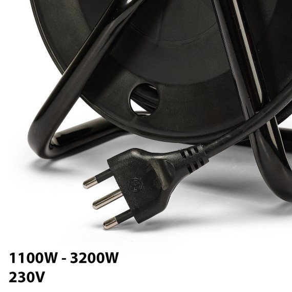 DIY Cable Reel, 4 Sockets, H05VV-F3G1.5MM2...