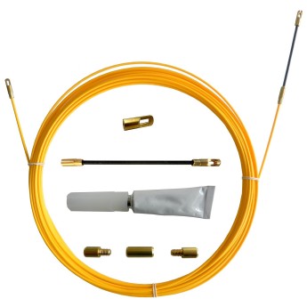SNAKE fiberglass cable puller, Ø3 mm, 10 meters. With...