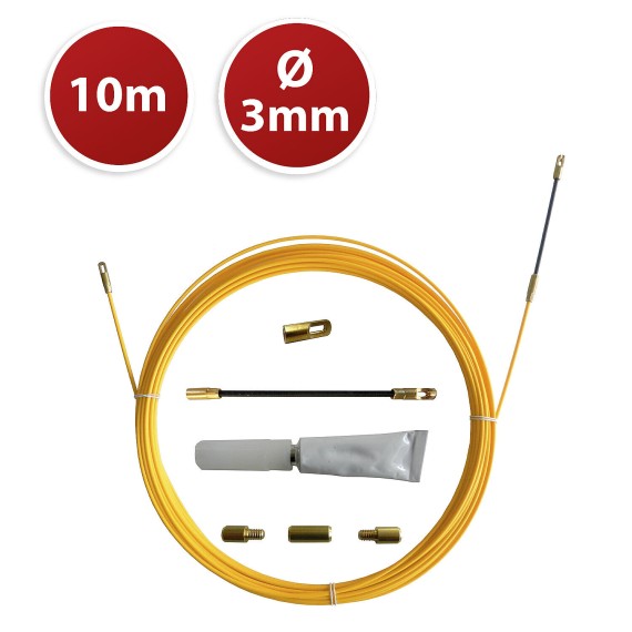 SNAKE Glasfaser-Kabelzieher, Ø3 mm, 10 Meter....