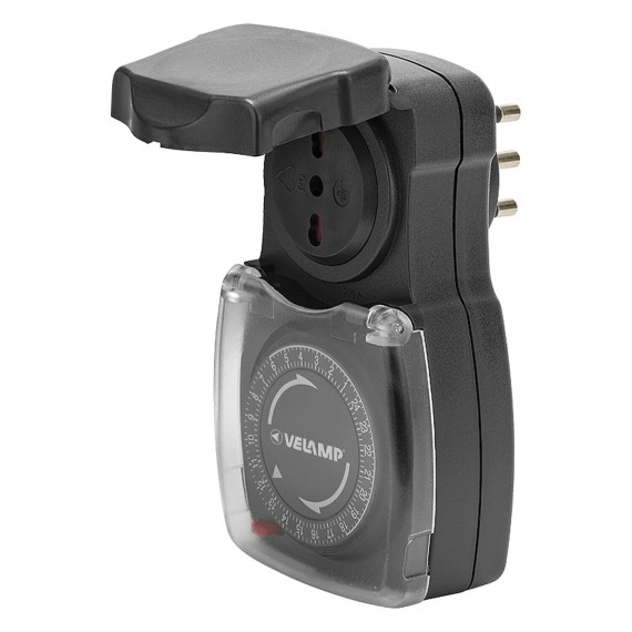 Prise extérieure programmable IP44 avec...