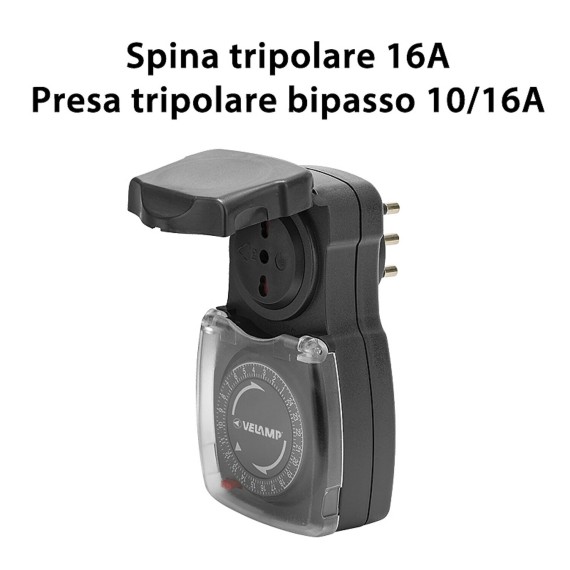 Prise extérieure programmable IP44 avec...