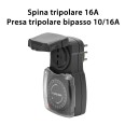 Prise extérieure programmable IP44 avec minuterie journalière