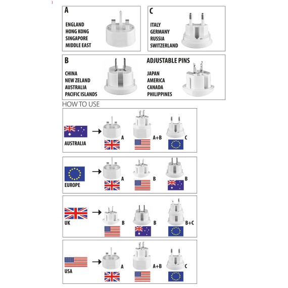 Modular travel adapter