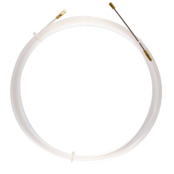 Nylon cable pulling probe, white, diam. 3 mm, 10 meters,...
