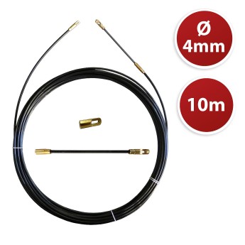 Perlon cable pull probe, black, Ø 4 mm, 10 meters, with... 2