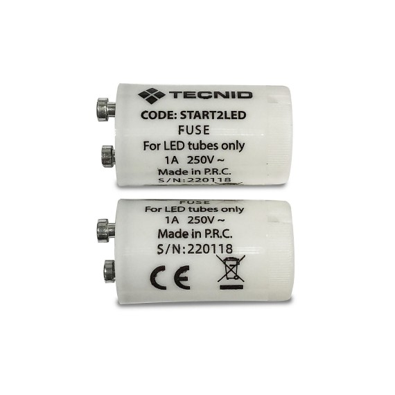 2 STARTERS for T8 G13 LED tubes