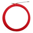 Helical cable pulling probe, red, diam. 4.2 mm, 15 meters, with interchangeable M5 terminals