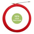 Helical cable pulling probe, red, diam. 4.2 mm, 20 meters, with interchangeable M5 terminals