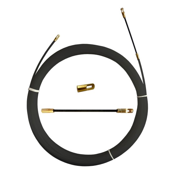 Nylon cable pulling probe, black, Ø 4 mm, 5...